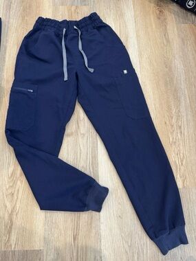 FIGS Zamora Jogger Scrub Pants Women's XS Navy Blue